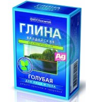 Фитокосметик глина 100г голубая валдайская