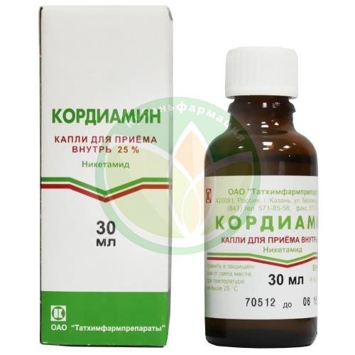 Кордиамин капли для приема внутрь 250мг/мл 25мл купить в Ейске