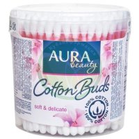 Аура бьюти палочки ватные №200 стакан