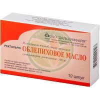 Облепиховое масло суппозитории ректальные 500мг №10