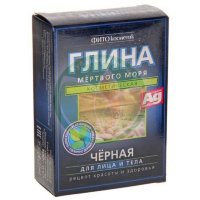 Фитокосметик глина 100г черная мертвого моря