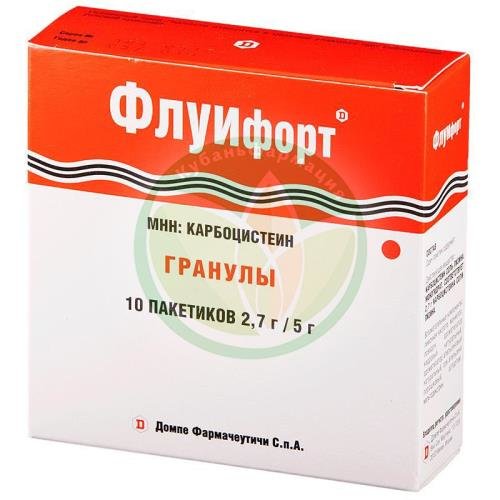 Флуифорт гранулы для приготовления суспензии для приема внутрь 2,7г/5г №10 купить в Ейске