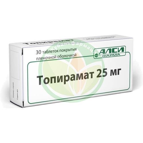 Топирамат-алси таблетки покрытые пленочной оболочкой 25мг №30 купить в Кущевском районе