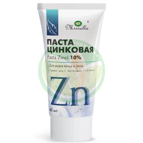 Мирролла цинковая  паста 10% 40мл д/лица и тела купить в Сочи
