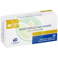 Леветирацетам канон таблетки покрытые пленочной оболочкой 1000мг №30