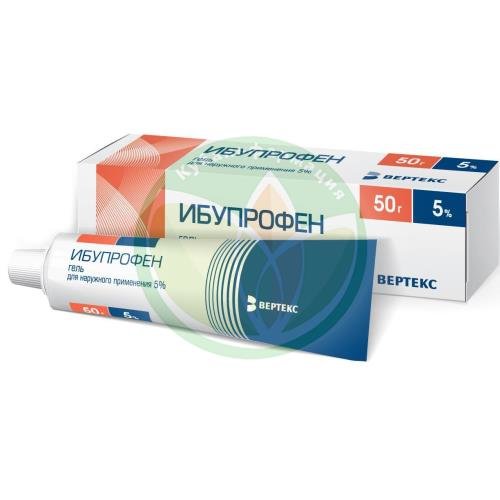Ибупрофен-вертекс гель для наружного применения 5% 50г купить в Крымском районе