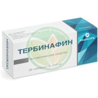 Тербинафин медисорб таблетки 250мг №28