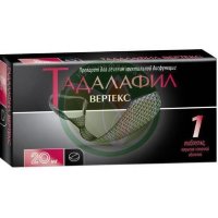 Тадалафил вертекс таблетки покрытые пленочной оболочкой 20мг №1