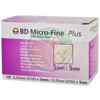 Бд микро-файн плюс игла для шприц-ручек №100 31g 0,25х5мм