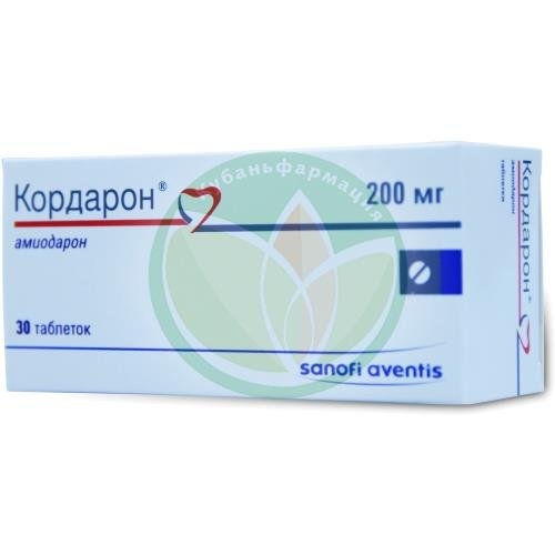Кордарон таблетки 200мг №30 купить в Сочи