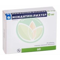 Мемантин-риxтер таблетки покрытые пленочной оболочкой 10мг №60