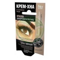 Фитокосметик краска для бровей и ресниц 2х2мл крем-хна черн.