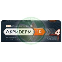 Акридерм гк крем для наружного применения 0.05% + 0.1% + 1% 30г