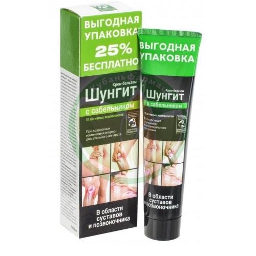 Шунгит крем-бальзам 125мл сабельник д/суставов и позвоноч. купить в Брюховецком районе