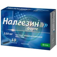 Налгезин форте таблетки покрытые пленочной оболочкой 550мг №10