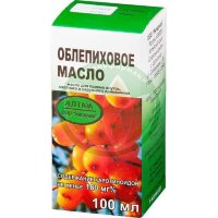 Облепиховое  масло для приема внутрь местного и наружного применения 100мл