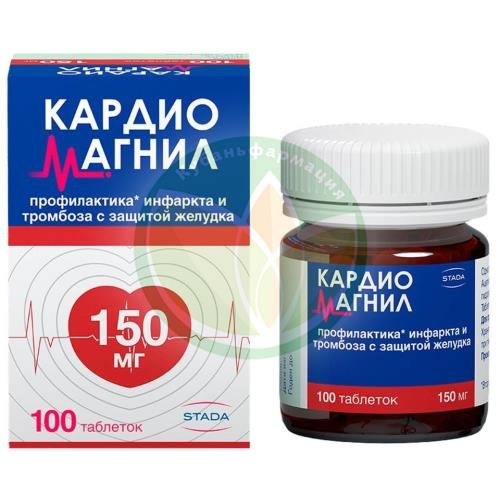 Кардиомагнил таблетки покрытые пленочной оболочкой 150мг + 30.39мг №100 купить в Крымском районе