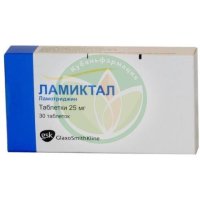 Ламиктал таблетки 25мг №30