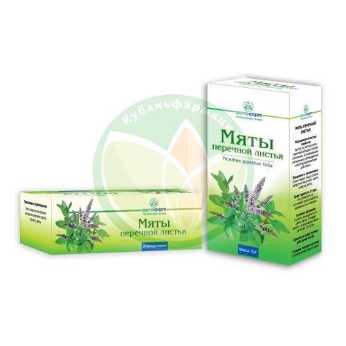 Мяты перечной листья-порошок 1,5г №20 купить в Апшеронске