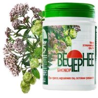 Вечернее биокор драже 180мг №120 валериана + хмель + мята