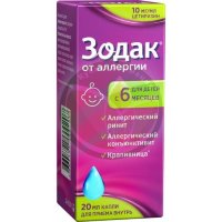 Зодак капли для приема внутрь 10мг/мл 20мл