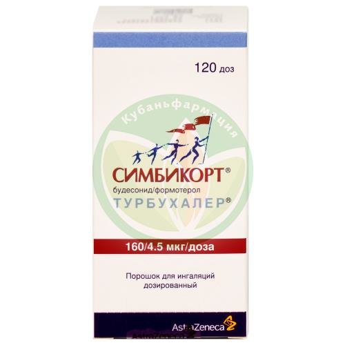 Симбикорт турбухалер порошок для ингаляций дозированный 0,16мг + 0,0045мг/доза 120доз купить в Приморско-Ахтарском районе