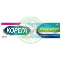Корега крем для фиксации зубных протезов 40г освеж. вкус