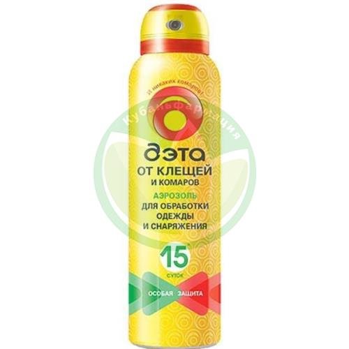 Дэта аэрозоль-репеллент 150мл от клещей и комаров на одежду купить в Туапсинском районе