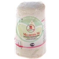 Медитек бинт медицинский эластичный вр 10х500см (застежка)