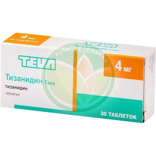 Тизанидин-тева таблетки 4мг №30 купить в Белореченском районе Тизанидин-тева таблетки 4мг №30 купить в Белореченском районе