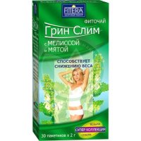 Грин слим фиточай 2г №30 мята + мелисса