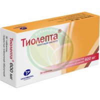 Тиолепта таблетки покрытые пленочной оболочкой 600мг №30