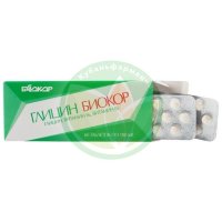 Глицин биокор таблетки 180мг №60 витамины в6 + в1