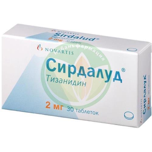 Сирдалуд таблетки 2мг №30 купить в Ейске
