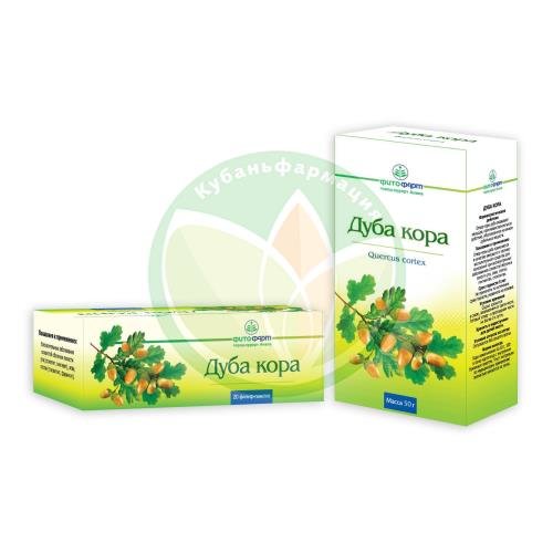 Дуба кора-порошок 1,5г №20 купить в Краснодаре