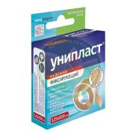 Унипласт лейкопластырь фиксирующий 1,25х500см ткан