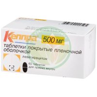 Кеппра таблетки покрытые пленочной оболочкой 500мг №60