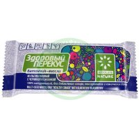 Здоровый перекус батончик черника + ежевика 55/60г.