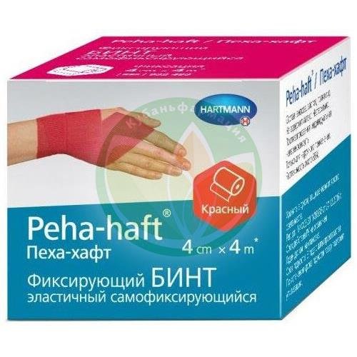 Пеха-хафт бинт эластичный самофиксирующийся №1 4смх4м б/лат. крас. купить в Краснодаре