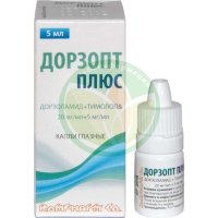 Дорзопт плюс капли глазные 20мг/мл + 5мг/мл 5мл №1