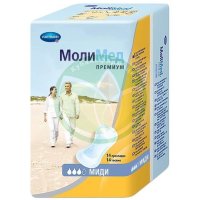 Молимед премиум прокладки урологические №14 миди жен /арт 168399/
