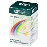 Аскорбиновая кислота драже 250мг №200 бад
