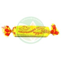 Аскорбиновая кислота с сахаром таблетки жевательные 25мг 3.0г №10 вкус классич. крутка