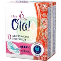 Ола прокладки гигиенические №10 ультра нормал шелк поверх
