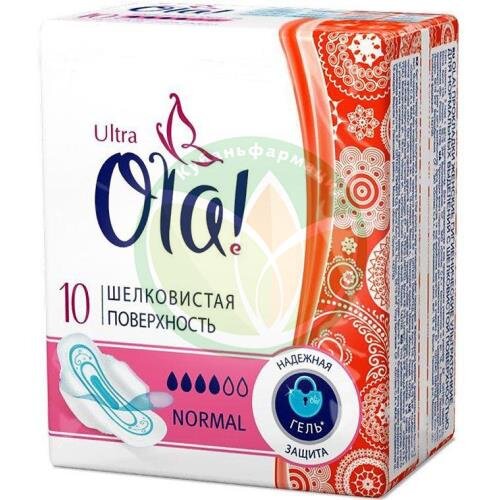 Ола прокладки гигиенические №10 ультра нормал шелк поверх купить в Краснодаре