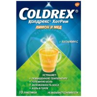 Колдрекс хотрем порошок для приготовления раствора для приема внутрь 5г №10 лимонно-медовый