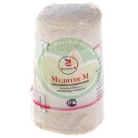 Медитек бинт медицинский эластичный вр 10х150см (застежка)