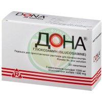 Дона порошок для приготовления раствора для приема внутрь 1500мг №20