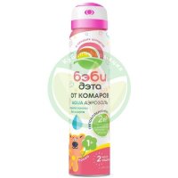 Дэта бэби кроха аква аэрозоль 100мл от комаров 2в1 алоэ вера