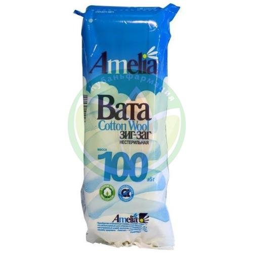 Амелия вата хирургическая 100г зиг-заг н/стерил. хлопок купить в Ейске